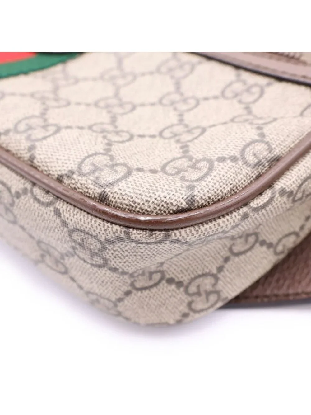 Gucci GG Supreme Ophidia Belt Waist Bag Brown